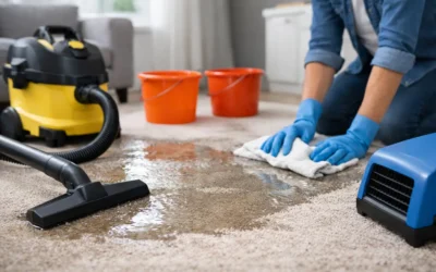 How to Clean Carpets After Water Leaks Safely